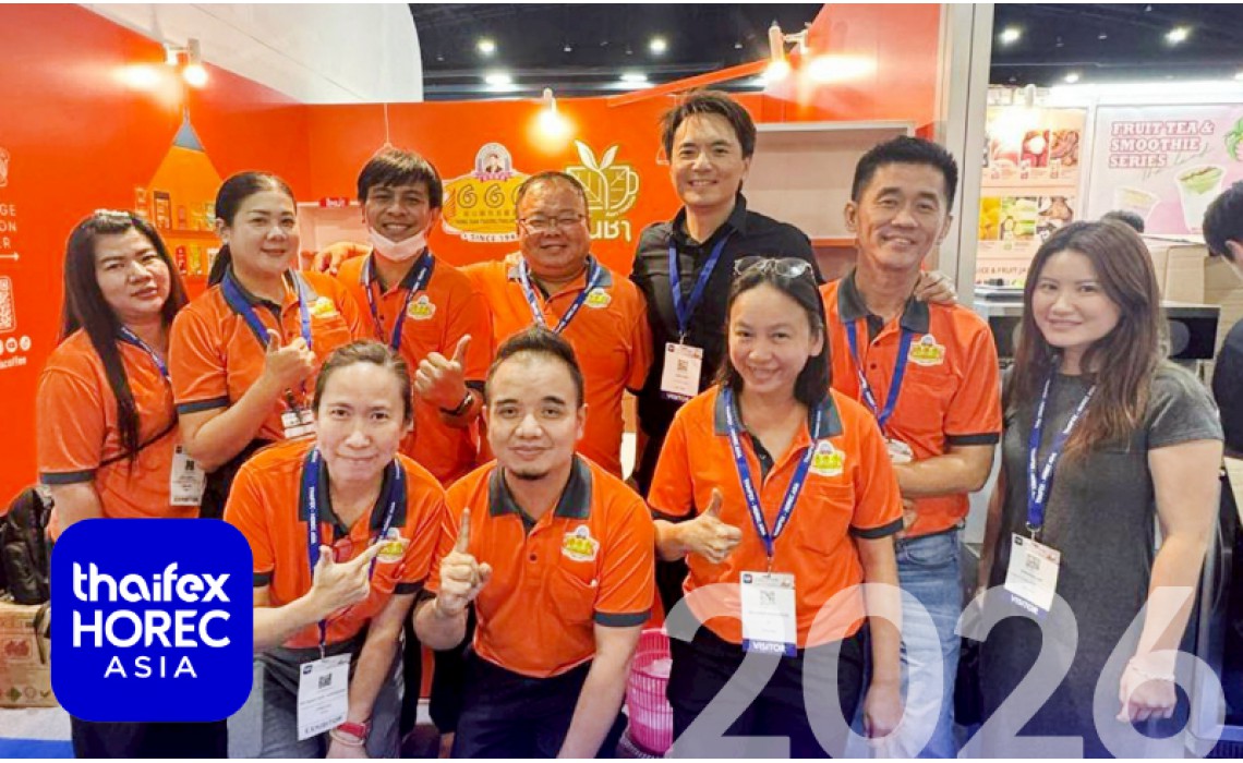 ภาพกิจกรรม ชาตองหก ร่วมออกบูทแสดงสินค้าในงาน THAIFEX – HOREC Asia 2026 