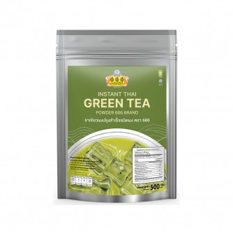 666 ชาเขียวผงปรุงสำเร็จ ขนาด 500 กรัม (666 Instant Thai Green Tea 500g)