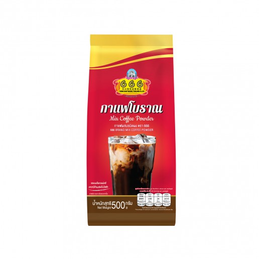 666 กาแฟโบราณผสมชนิดผง ขนาด 500 กรัม