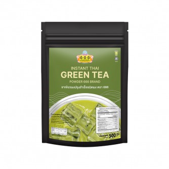 666 ชาเขียวผงปรุงสำเร็จ ขนาด 500 กรัม (666 Instant Thai Green Tea 500g)