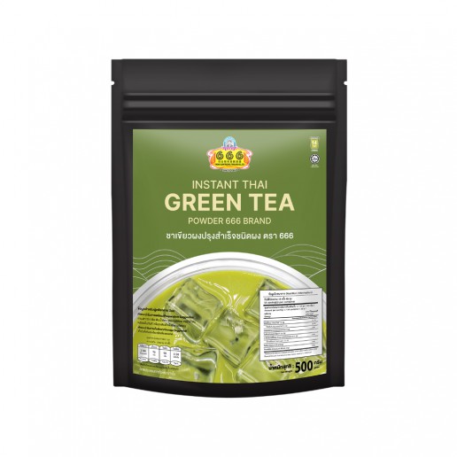 666 ชาเขียวผงปรุงสำเร็จ ขนาด 500 กรัม (666 Instant Thai Green Tea 500g) 666 ชาเขียวผงปรุงสำเร็จ ขนาด 500 กรัม (666 Instant Thai Green Tea 500g)