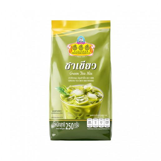 666 ชาเขียวผง ปรุงสำเร็จ ขนาด 250 กรัม