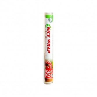 NICE WRAP ฟิล์มยืดถนอมอาหาร ขนาด 30 ซม. x 30 ม. x 10 ไมครอน