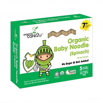 Organic Care 2 u (Baby Noodle) เส้นออร์แกนิค 100% รสผักโขม ขนาด 200 กรัม