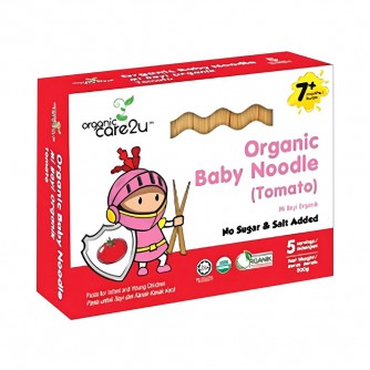 Organic Care 2 u (Baby Noodle) เส้นออร์แกนิค 100% รสมะเขือเทศ ขนาด 200 กรัม