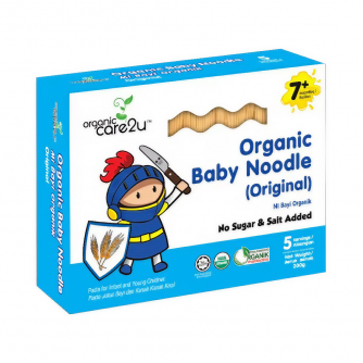 Organic Care 2 u (Baby Noodle) เส้นออร์แกนิค 100% รสออริจินอล ขนาด 200 กรัม