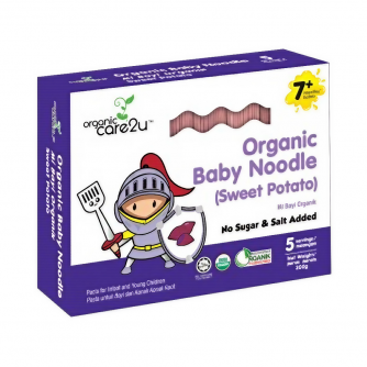 Organic Care 2 u (Baby Noodle) เส้นออร์แกนิค 100% รสมันหวาน ขนาด 200 กรัม